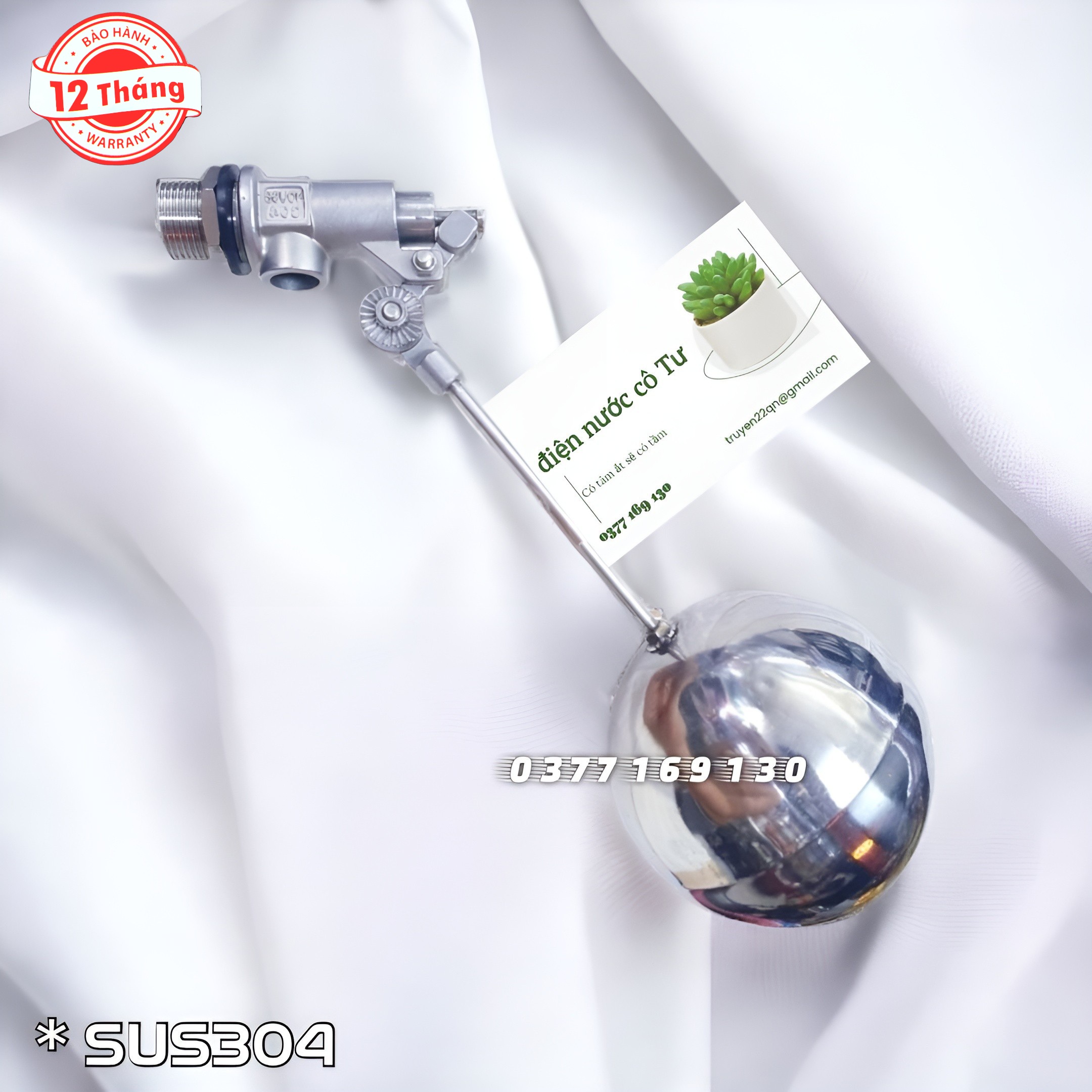 Phao cơ inox sus 304 phi 21 phi 27