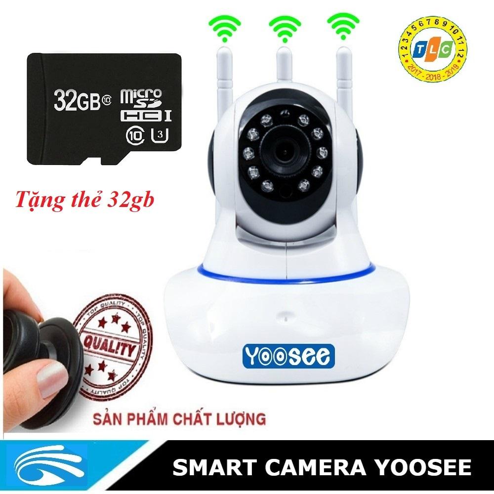 Camera yoosee hd1.0mpx 720p - 3 anten tặng thẻ 32gb u3 tốc độ 90mb