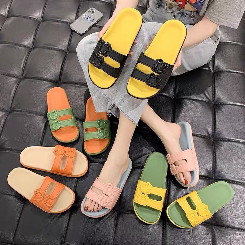 [Hoàn Tiền 15%]Dép sandal nữ 2 quai ngang siêu nhẹ, êm chân, giày sandal nữ đi học kiểu mới Hot trend 2021