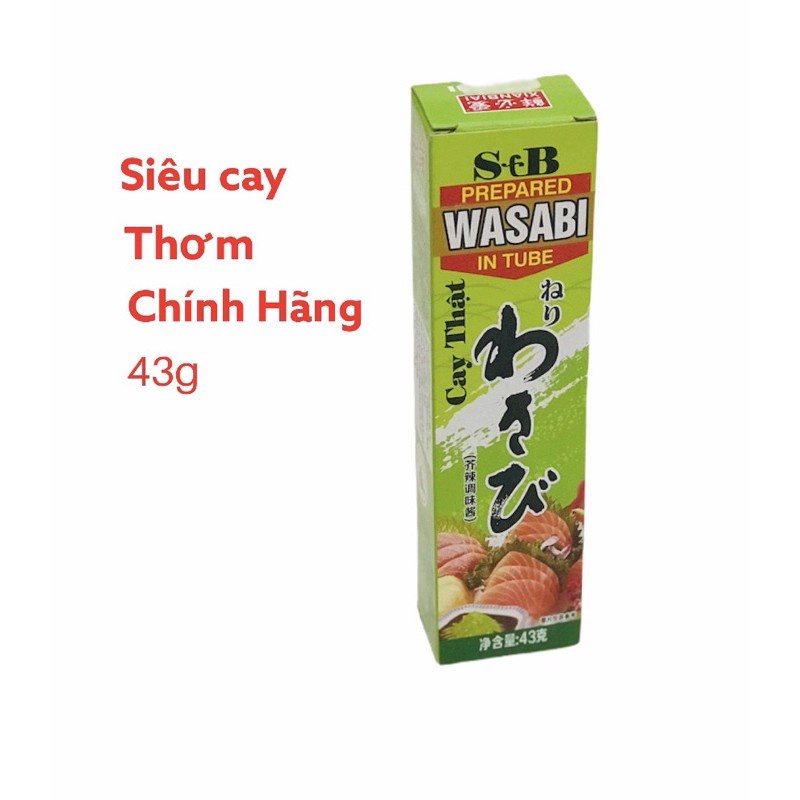 Mù tạt Wasabi SB siêu cay 43g nhập khẩu - mù tat TP wasabi