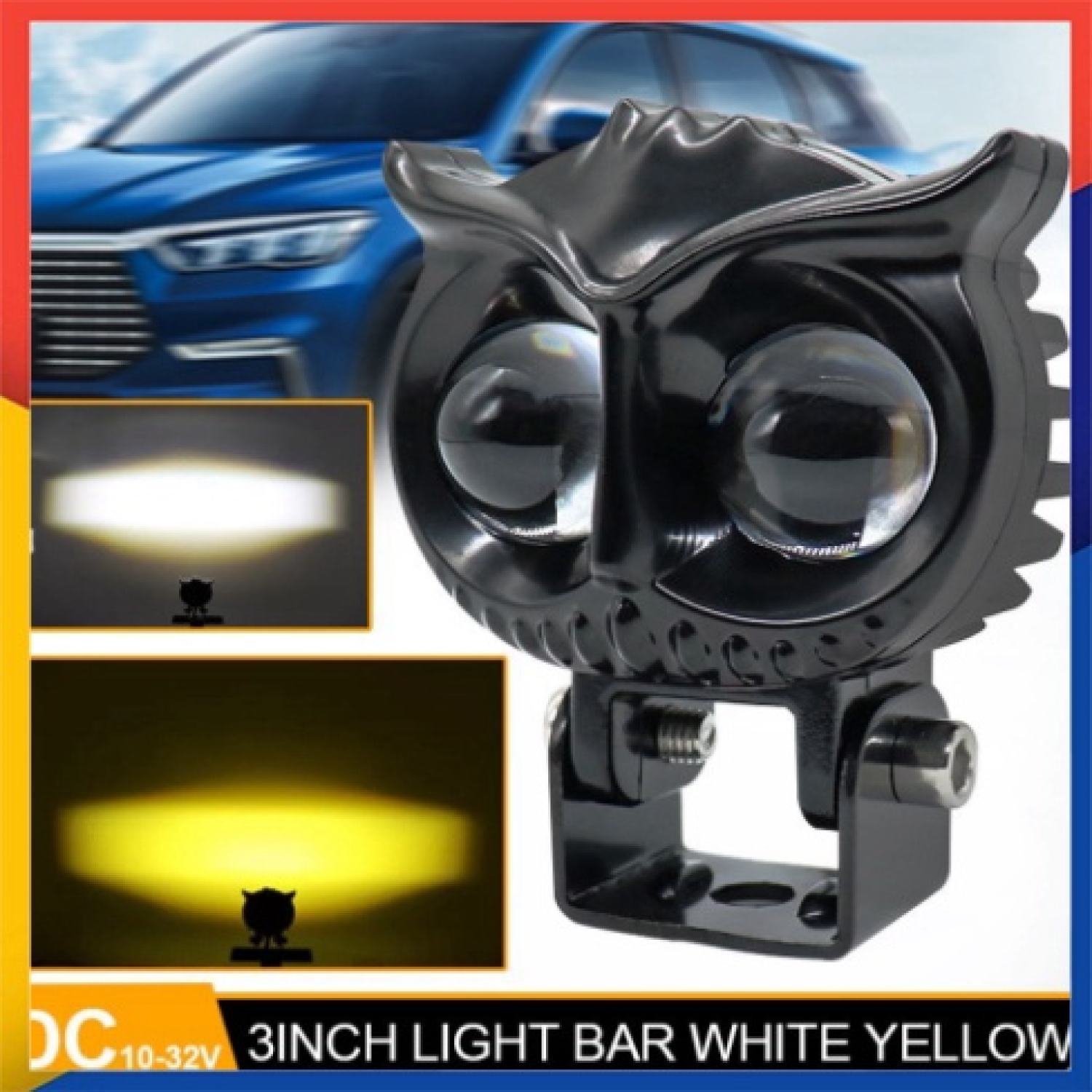 Đèn trợ sáng xe máy, xe đạp điện , đèn led xe đạp điện 12v, độ đèn xe đạp điện mắt mèo- giá 1 bóng