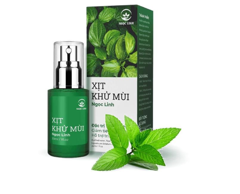 Xịt hôi nách ngọc linh, xịt ngăn mồ hôi nách và loại bỏ mùi hôi an toàn hiệu quả