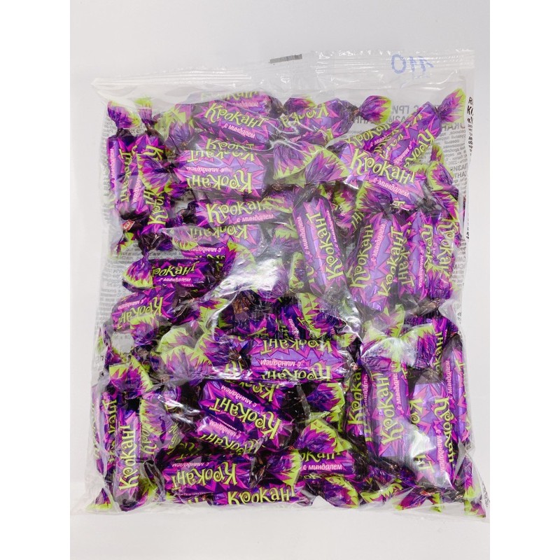 Kẹo socola hạnh nhân krokant, kẹo socola nga tím 500g