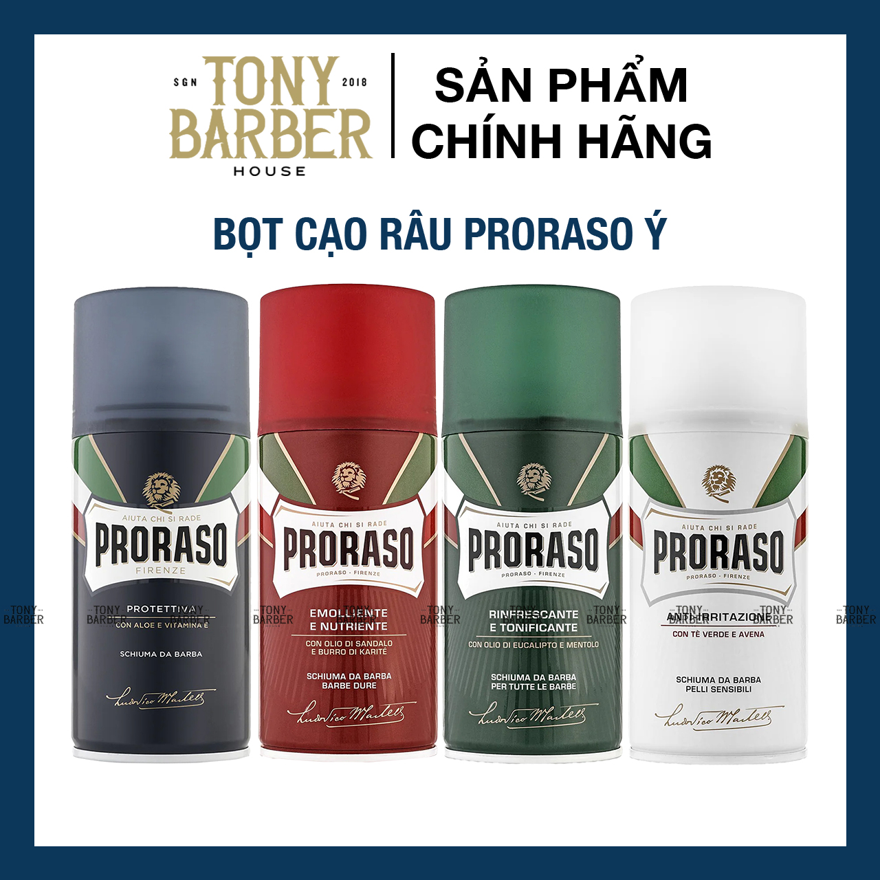 Bọt cạo râu Proraso Shaving Foam