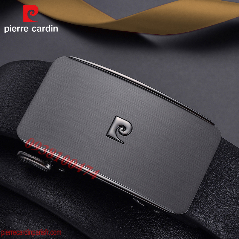 Thắt lưng Pierre Cardin chính hãng khóa tự động dây da bò thật PCJ1148