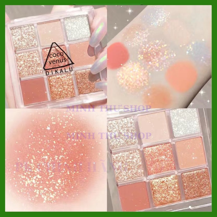 Bảng phấn mắt 9 màu dikalu coco venus