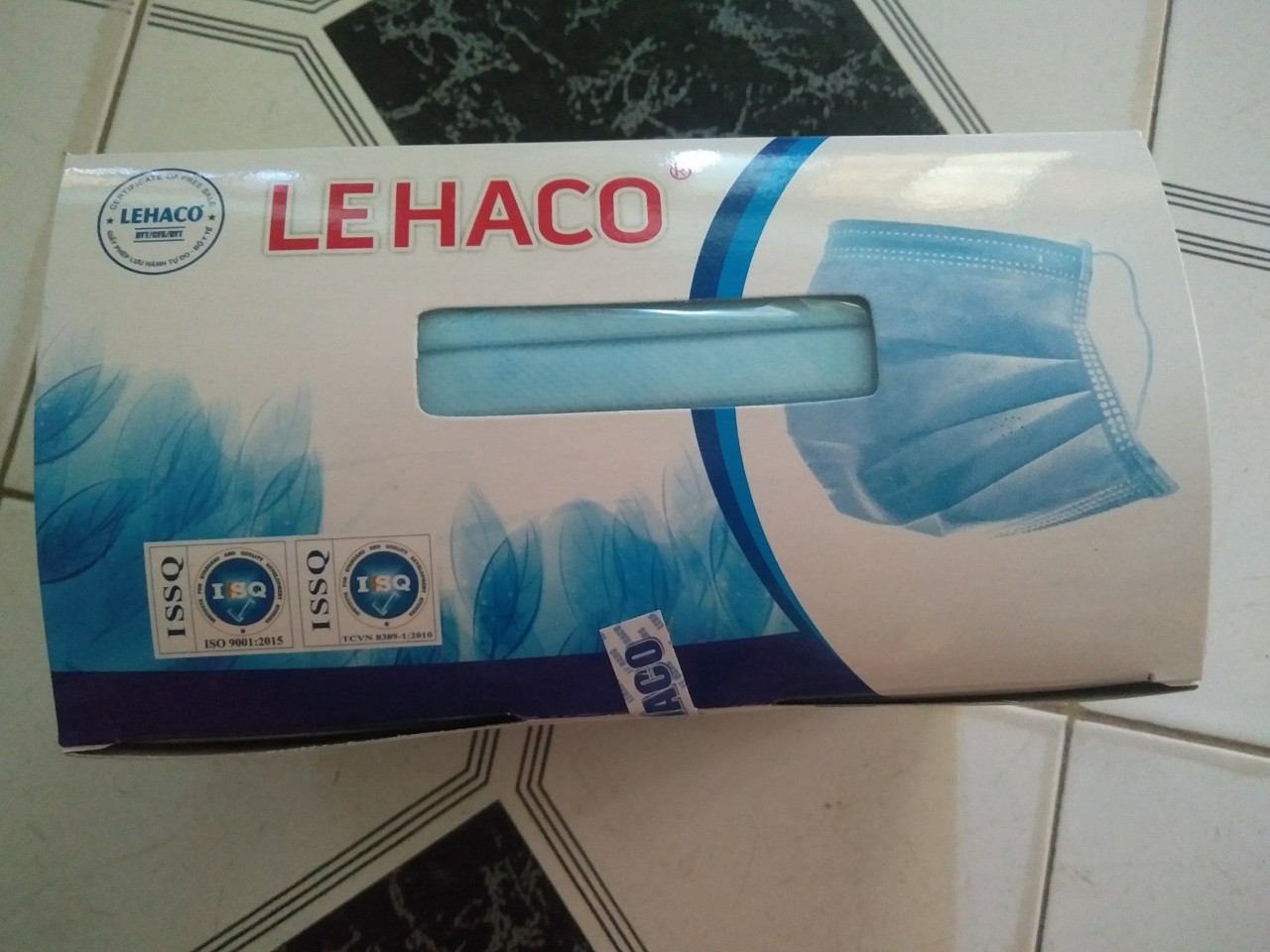 Combo 2 hộp khẩu trang xanh LEHACO 4 lớp kháng khuẩn cao cấp