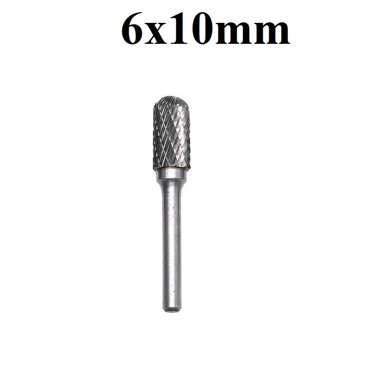 mũi lũa bonsai chân 6mm thép Vonfram - mũi mài gỗ nhựa chân 6mm - mũi phay gỗ chân 6 - phụ kiện mài khắc gỗ tượng mũi mài hình trụ tron đâu