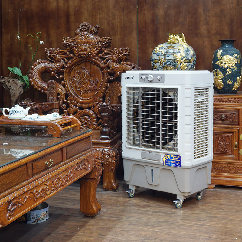 Quạt điều hòa hơi nước - máy làm mát không khí công suất cao suntek l-500 knob 180w - bảo hành chính hãng 2 năm