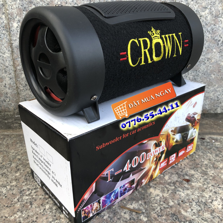 Loa crown 4 đế, có bluetooth, làm loa vi tính, loa xe tải 12v