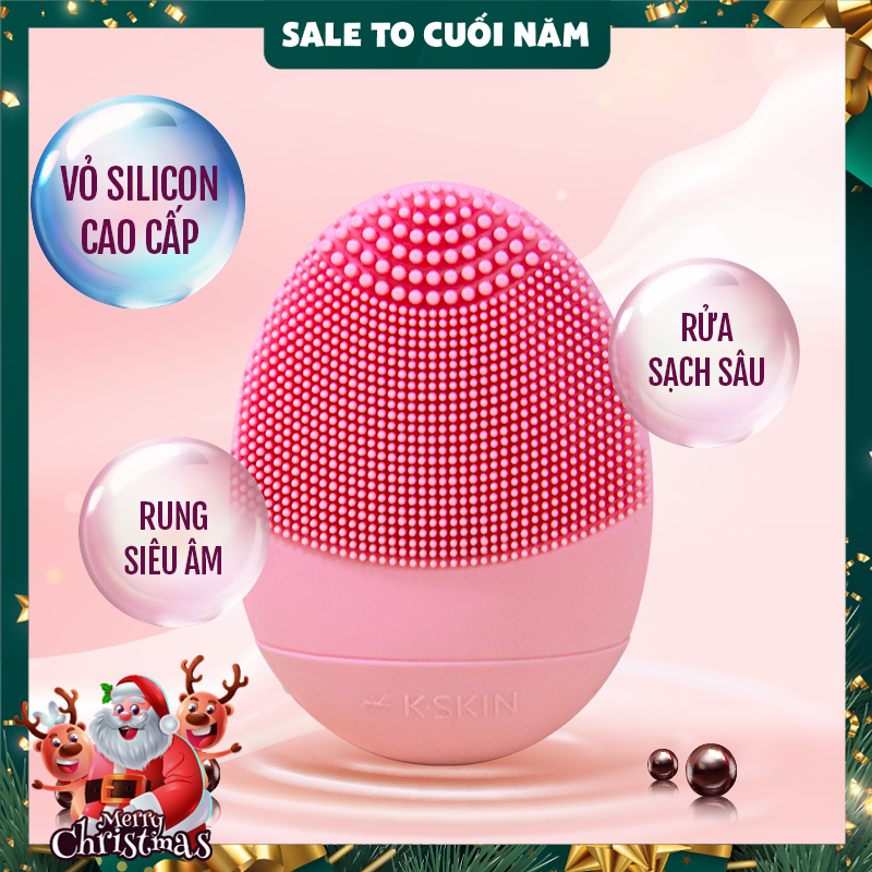 Máy rửa mặt, giúp làm sạch sâu, chất liệu SILICON, nhỏ gọn, bảo hành 12 tháng, đổi trả trong 7 ngày nếu lỗi sản phẩm, máy rửa mặt KD308B