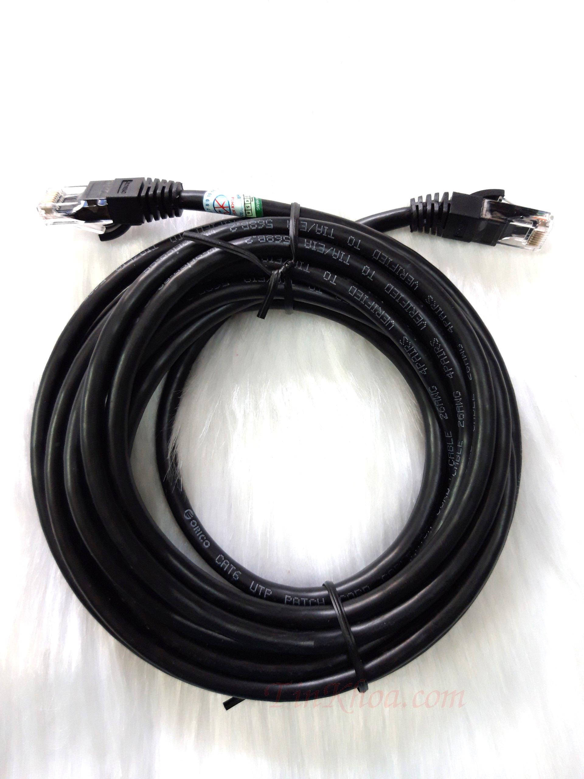 Cáp mạng 5M, 10m chống nhiễu ngoài trời CAT 6 Orico đúc 2 đầu