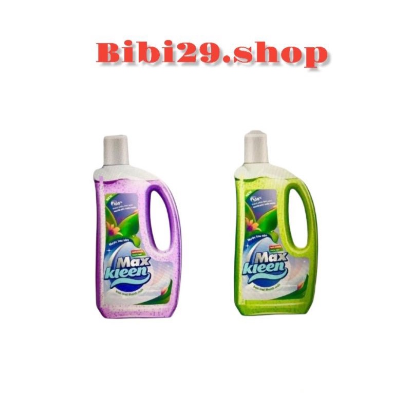 Nước lau sàn max kleen ban mai thanh mát/ ngàn hoa ngọt ngào chai 1l