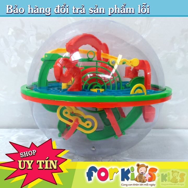 Đồ Chơi Giải Đố Mê Cung 3D Hình Khối Cầu Lớn Luyện Trẻ Kiên Trì