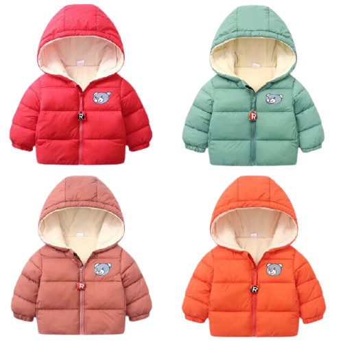 Áo Phao Lót Lông Bé Trai / Bé Gái Form Lớn 7-21kg