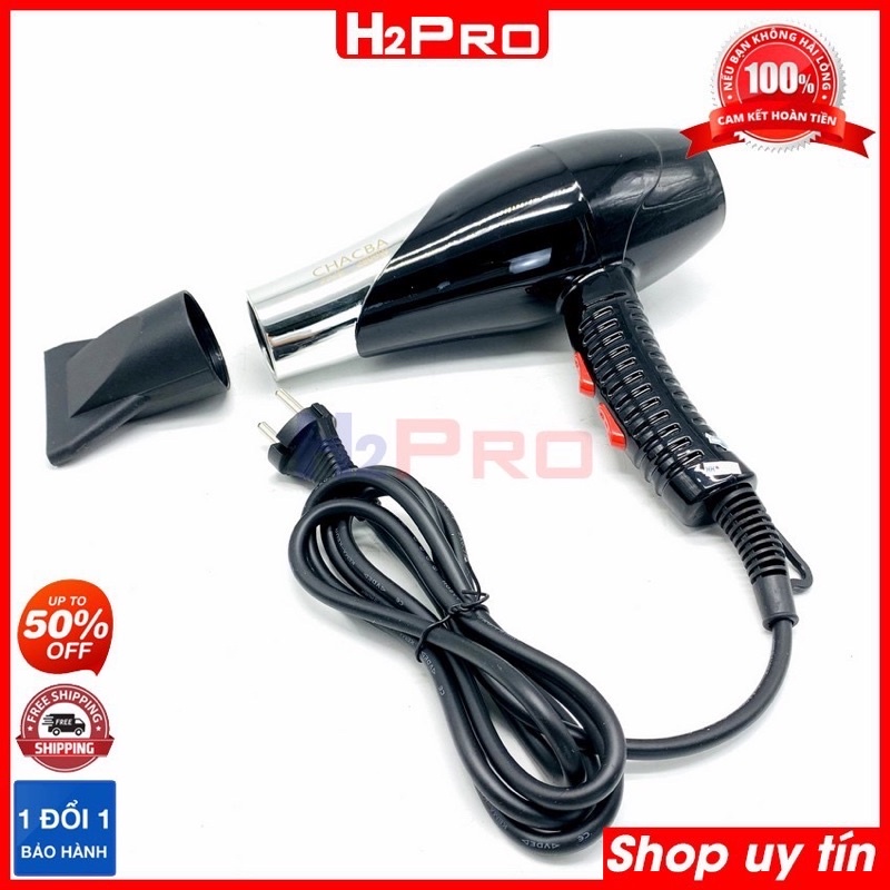 Máy sấy tóc tạo kiểu chacba - 2226 hai chiều nóng lạnh công suất 2800w [tặng đầu thổi}