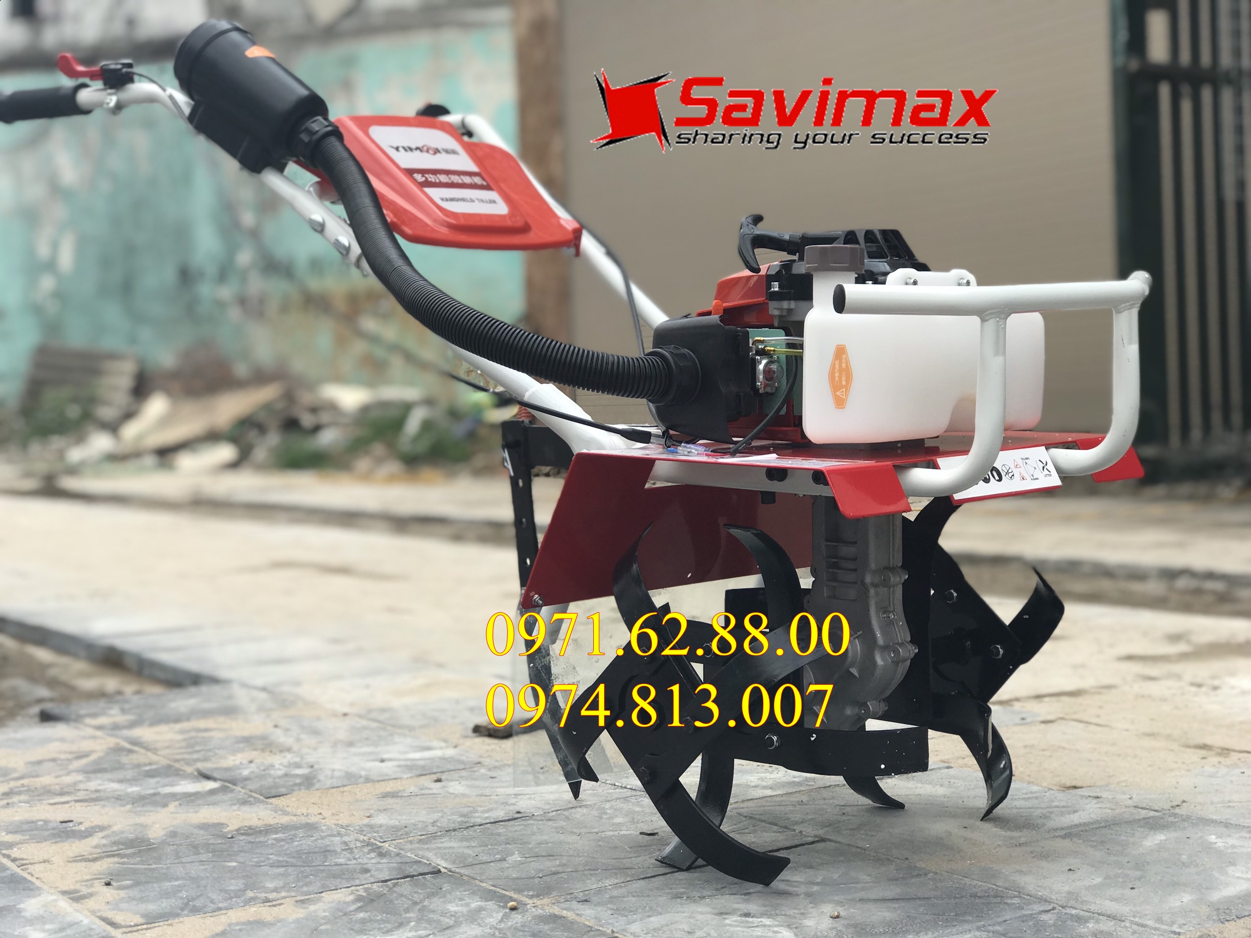 [Trả góp 0%]Máy xới đất mini làm vườn chạy xăng pha nhớt