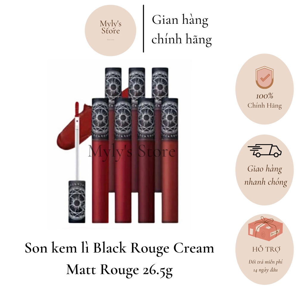 Son kem lì Black Rouge Cream Matt Rouge 26.5g - mylysstoredn