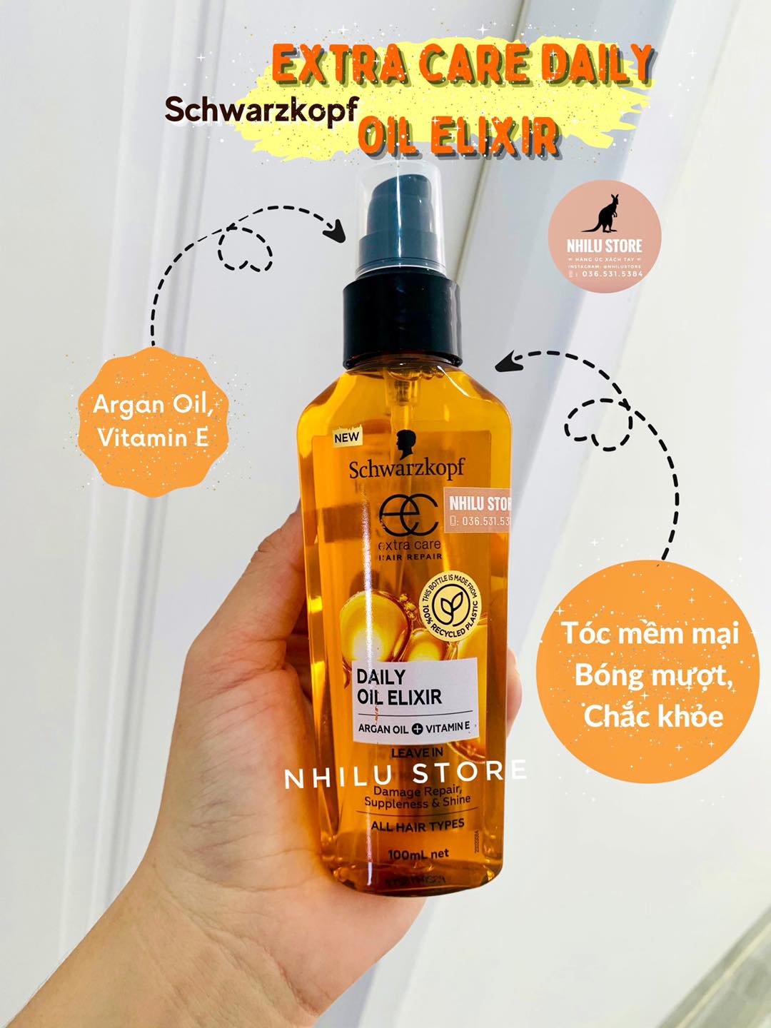 Dầu dưỡng Schwarzkopf Extra Care Daily Oil Elixir - 100ml