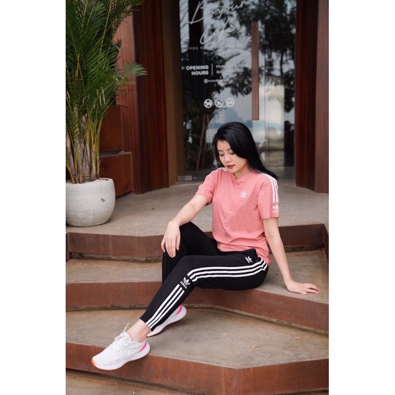 Quần thể thao jogger nữ adidass chất thun umi co giãn 4 chiều