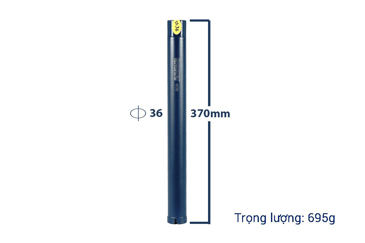 Mũi khoan rút lõi bê tông cfcooper ø 36 x 370mm - dcb36370