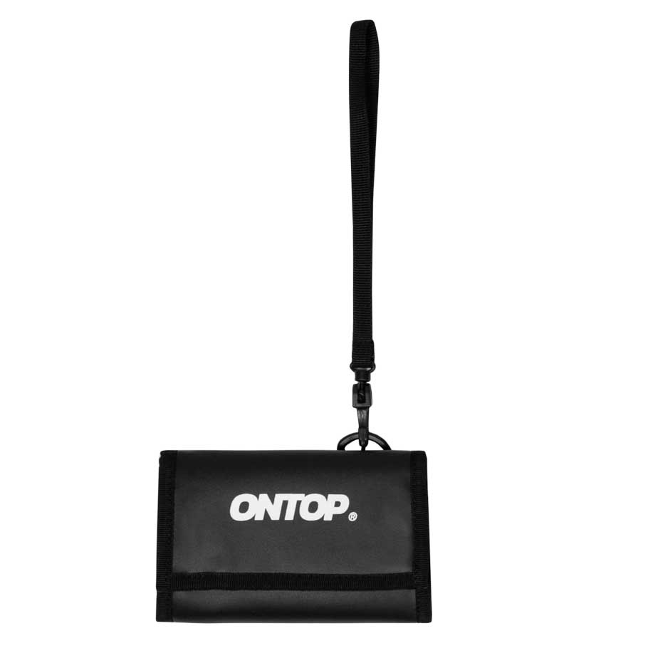 Ví da nam mini màu đen chính hãng local brand ONTOP New Logo Wallet - Leather O-V21