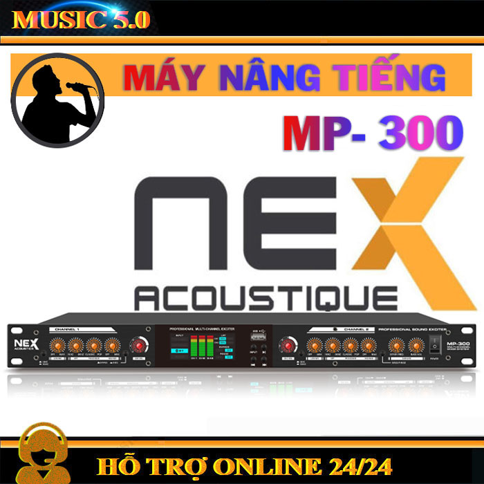 Máy Nâng tiếng Nex MP300 có cổng quang Bluetooth Bass Mạnh Chống Hú Chống Giật Đầy Đủ Kết Nối Nâng Cấp dàn Âm Thanh. BH 12 THÁNG