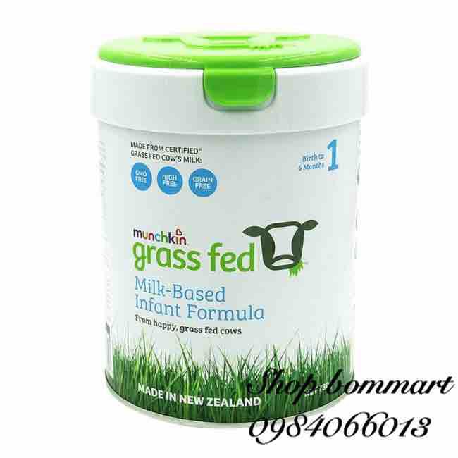 Sữa sạch grass fed munchkin úc số 1 hộp 730g