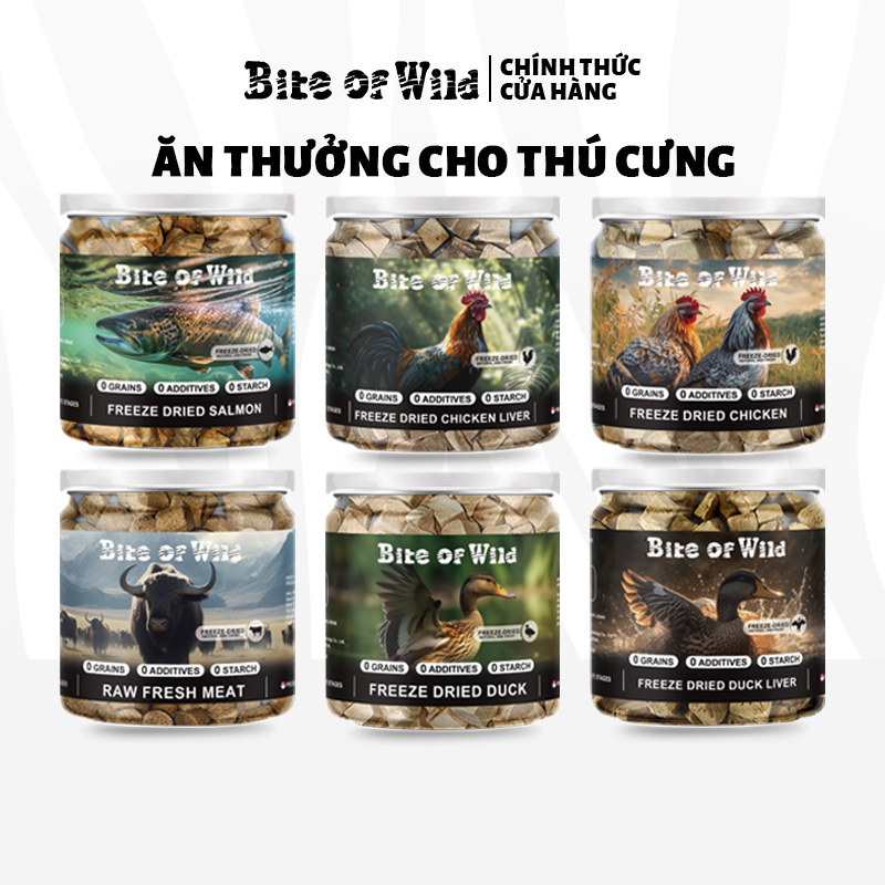 Bite of wild Thức ăn và đồ ăn nhẹ cho mèo ở mọi lứa tuổi