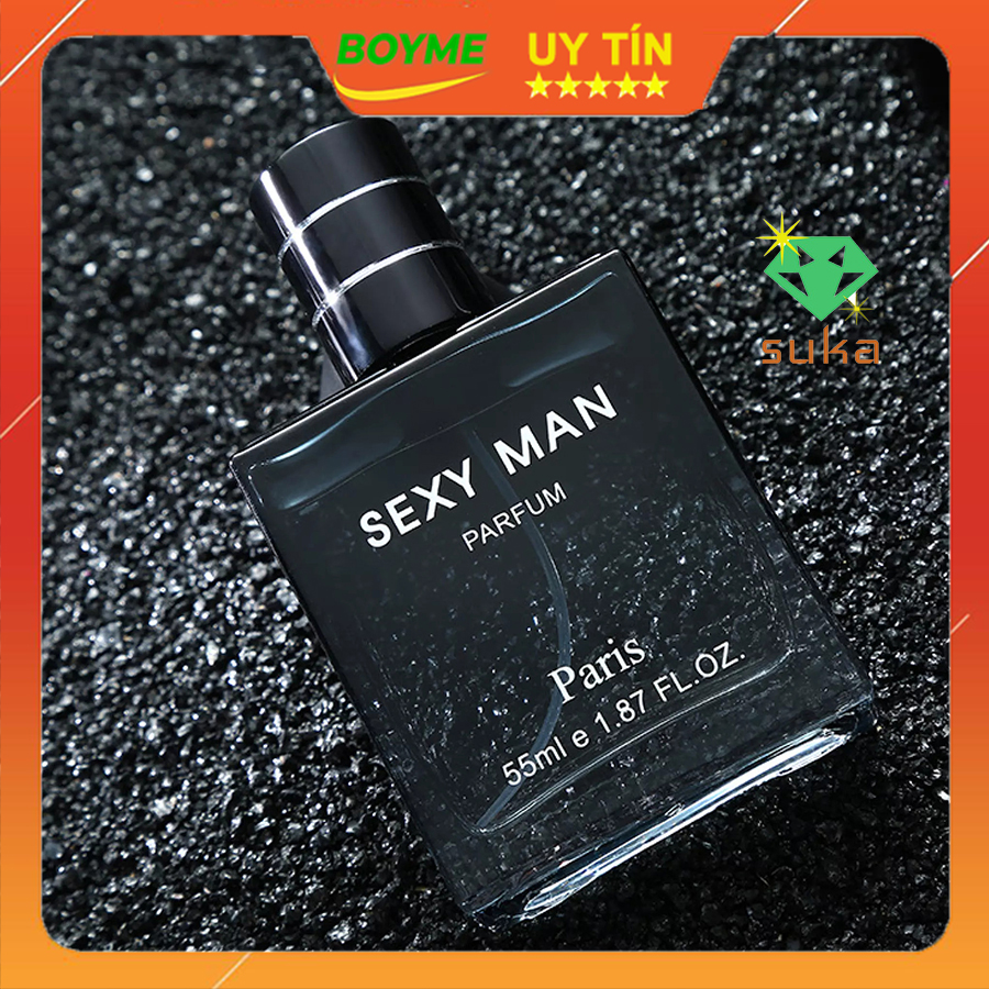 Nước Hoa Nam Thơm Lâu Sexy Man, Nuoc Hoa Nam thời thượng, Hương Thơm Lôi Cuốn, Ấn Tượng Khó Phai, Thể Tích 55ml – SUKA SHOP