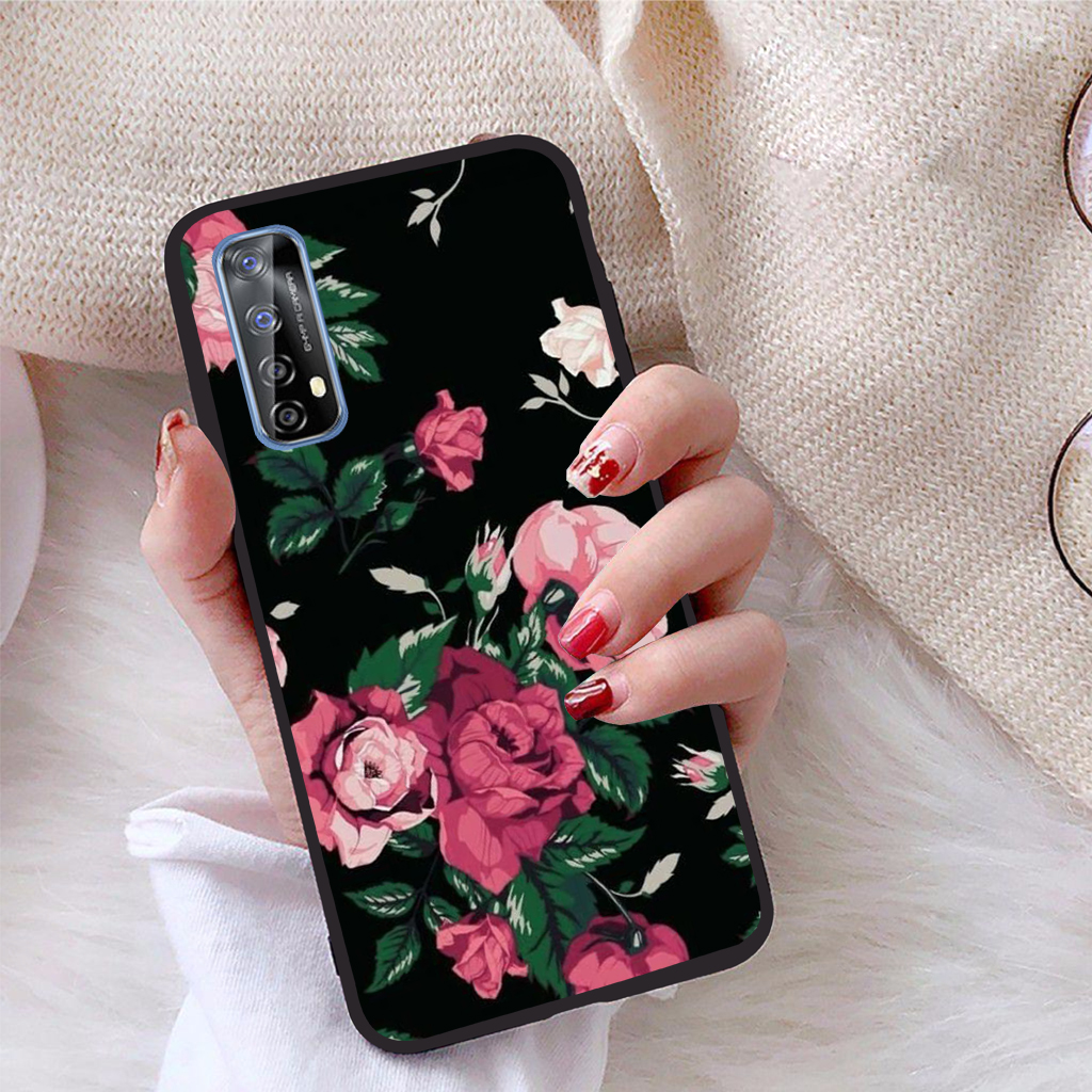 Ốp lưng realme 7 viền dẻo tpu bst hoạ tiết hoa