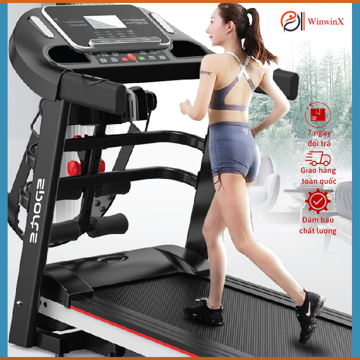 Máy Chạy Bộ Tại Nhà KORESPORT K130 Gấp Gọn Có Đai Massage Tặng 2 Tạ Tập TAY Máy Chạy Bộ Điện Đa Năng Theo Dõi Sức Khỏe Bảo Hành 5 năm winwinx