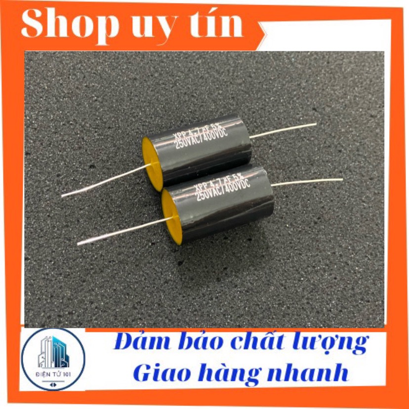 [HCM]Tụ lọc phân tần cản loa treble 4.7uf 400v hàng cao cấp