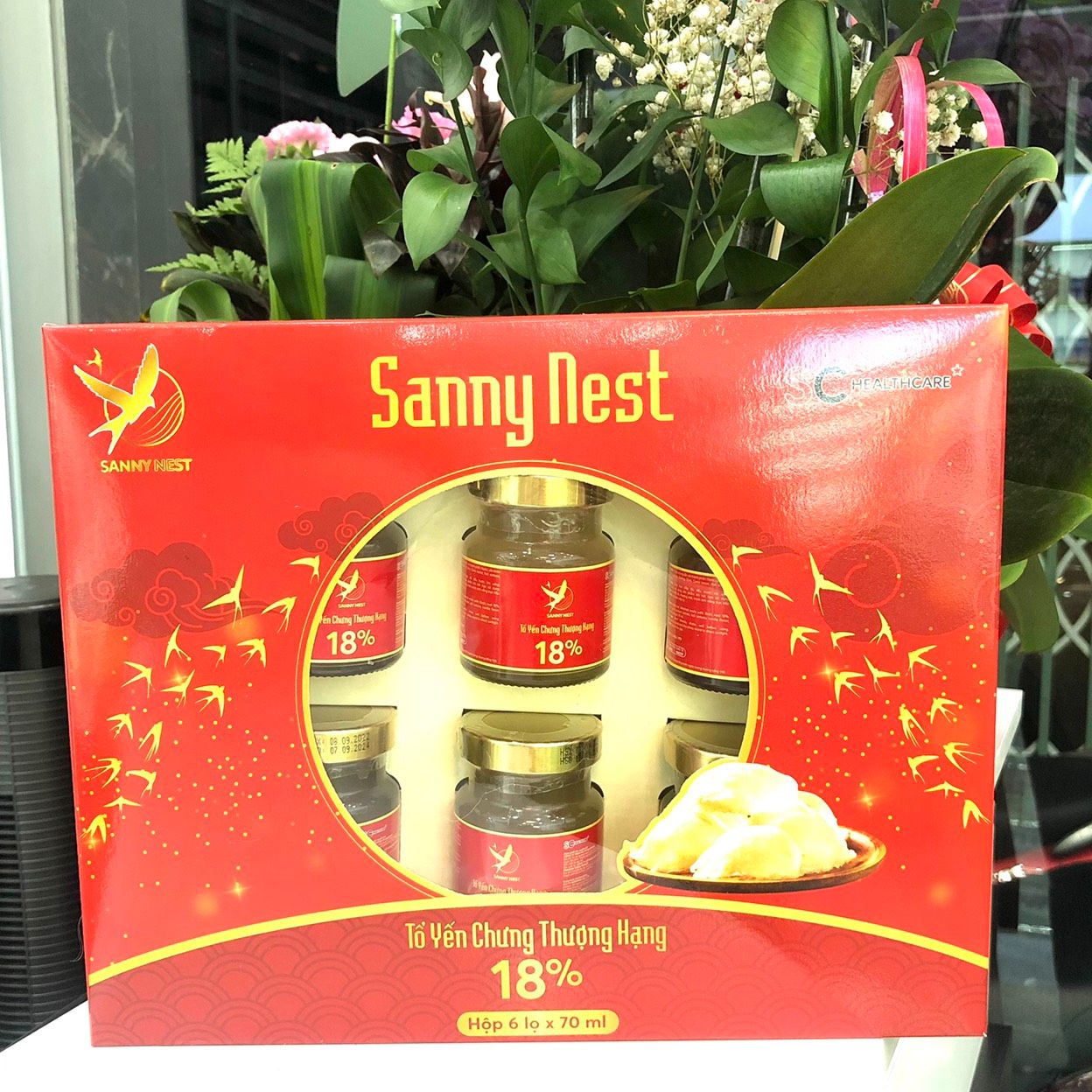 Hộp tổ yến chưng thượng hạng 18% Sanny Nest
