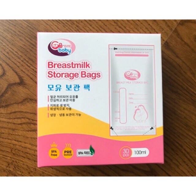 Túi trữ sữa Gb Baby 100ml loại 30pcs