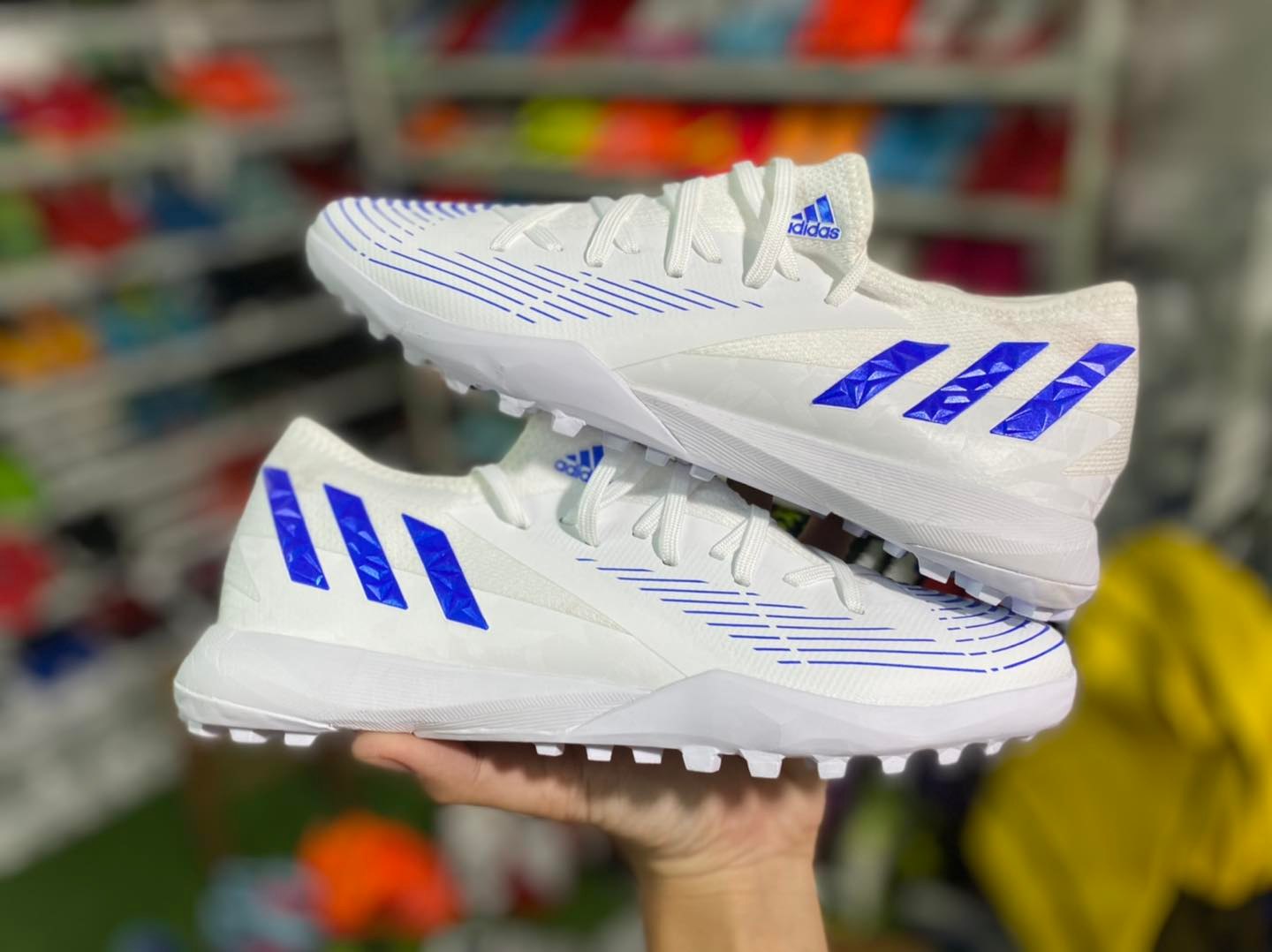Giày bóng đá predator edge.3 trắng hàng cao cấp
