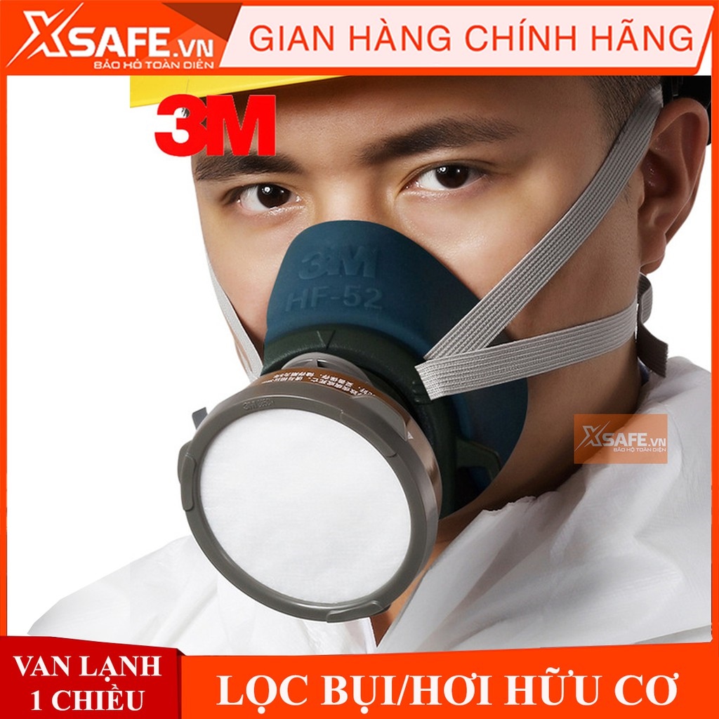 Bộ mặt nạ phòng độc 3M HF52-3301K-7711-385 (4 món) - Mặt nạ chống độc lọc bụi dùng phun sơn phun xịt hóa chất HOT SALE