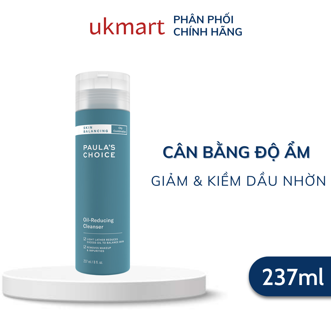 Sữa rửa mặt cân bằng độ ẩm và kiềm dầu Paula’s Choice Skin Balancing Oil Reducing Cleanser 237ml 1150
