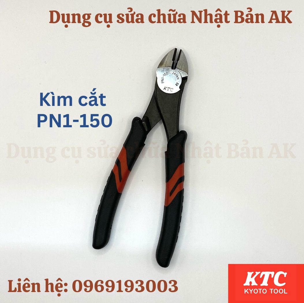 Kìm cắt ktc mã pn1-150, lưỡi cắt 17.5mm, hàng nhật chính hãng