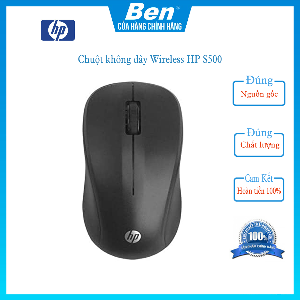 Chuột máy tính không dây Wireless HP S500 Bảo Hành 12 Tháng- Ben computer store
