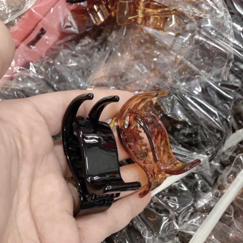 Set 2 cái kẹp tóc càng cua 3 răng mix màu giá sỉ