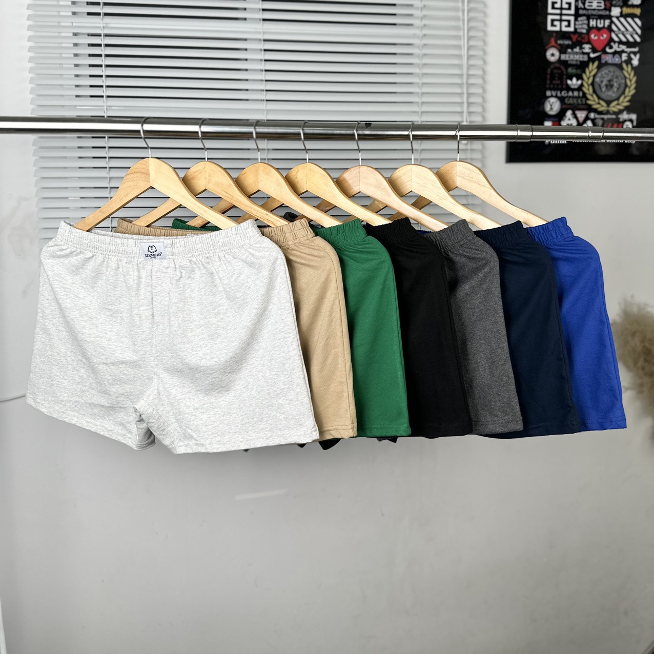 Quần đùi nam trơn Basic đủ size từ 45-90kg