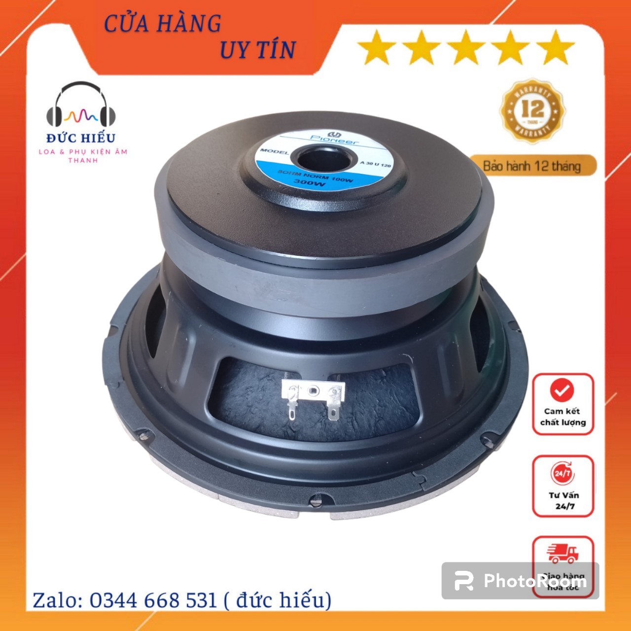 1 CỦ LOA BASS 25 pioneer TỪ 170 COIL 63 GÂN MÚT HÀNG KHỦNG-LOA KARAOKE