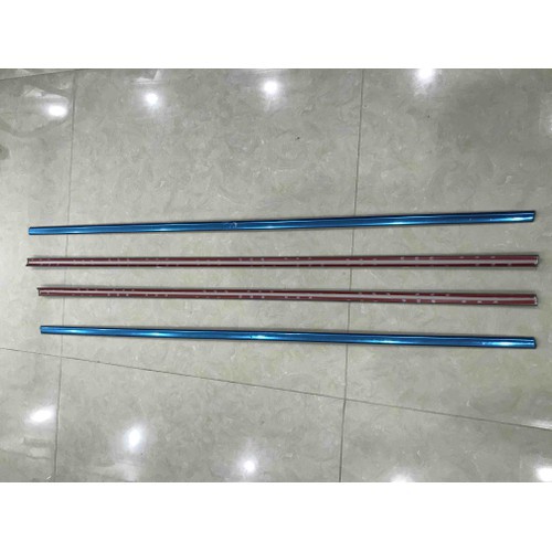 Bộ 4 ốp nẹp viền chân kính inox xe vios 2014-2015-2016-2017