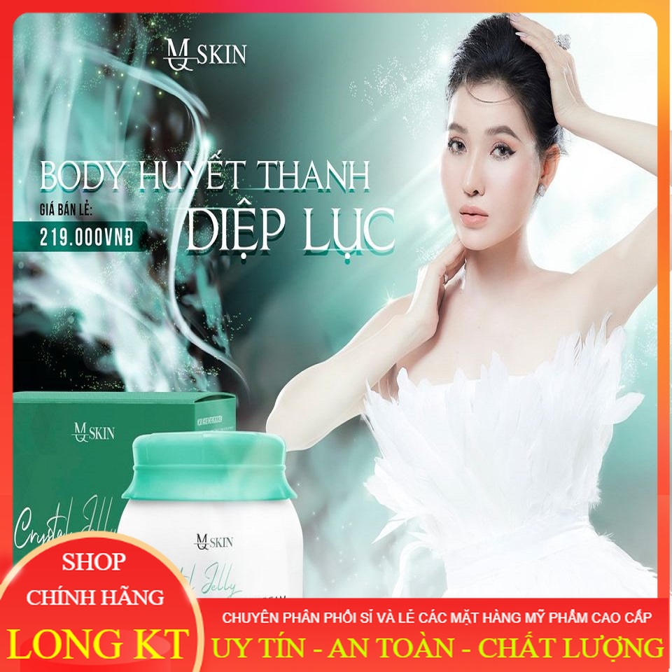 [[Chính hãng 100%-Mq skin -Gía sĩ] Mẫu mới Kem Body Huyết Thanh Diệp Lục Mq Skin (150g)