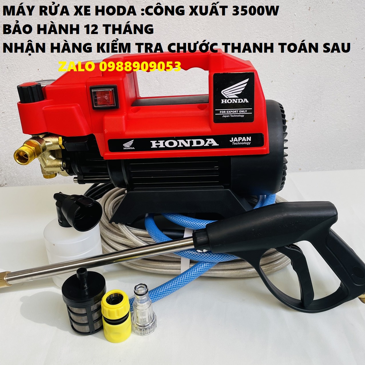 Máy rửa xe - Máy rửa xe HONDA  LÕI ĐỒNG -CHỈNH ÁP