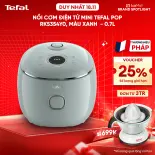 Nồi cơm điện tử Mini Tefal POP RK5354Y0, màu xanh  - 0.7L