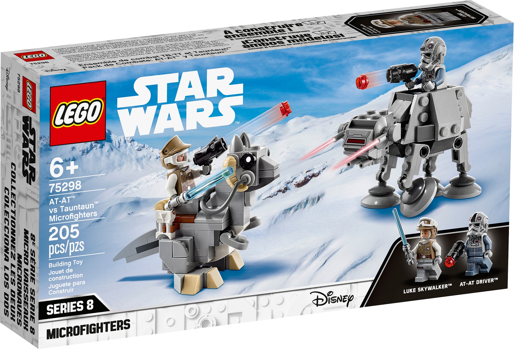 Brick4u - lego star wars - 75298 - cuộc chiến giữa at-at với tauntaun phiên bản siêu nhỏ