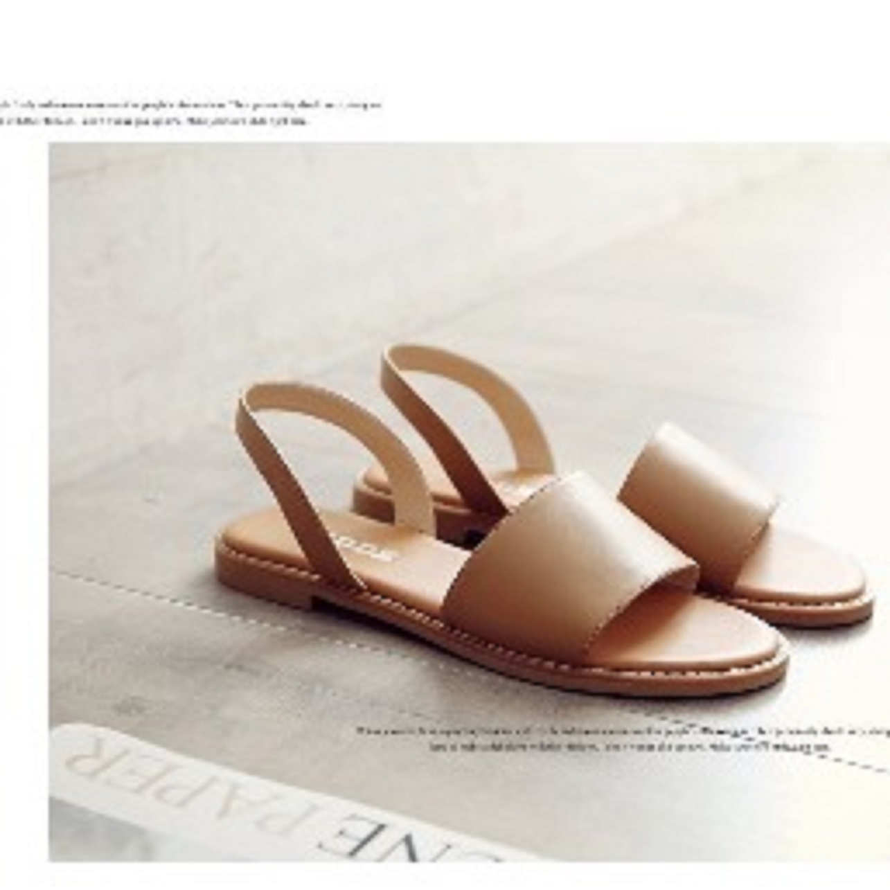 Giày sandal đế bệt quai bản to có size lớn 35-42