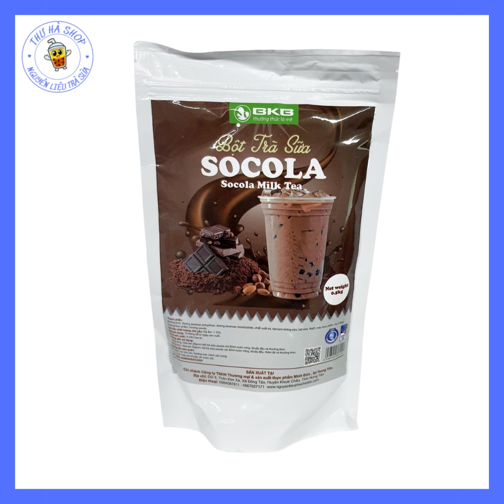 Bột trà sữa pha sẵn vị socola (gói 500g)nguyên liệu làm trà sữa